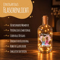 Flaschenlicht mit LED-Lichterkette im Beste Freundin Konfiguration Design