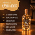 Flaschenlicht mit LED-Lichterkette und Gravur "Wedding"