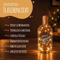 Flaschenlicht mit LED-Lichterkette im Wunscherfüller Design - Weihnachtsdeko zum Verschenken