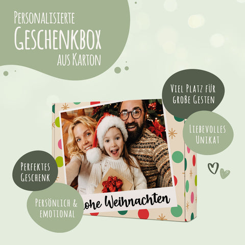 Personalisierte DIY Geschenkbox mit Retro Foto Design