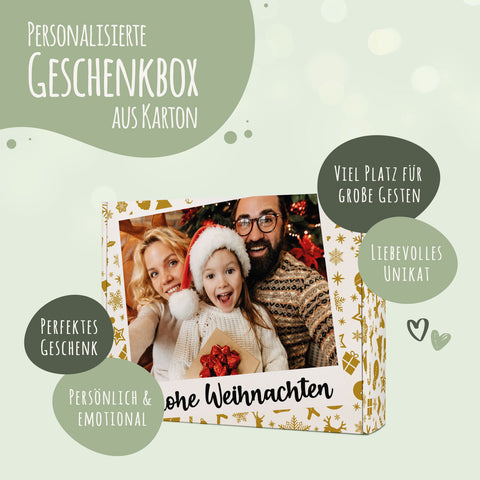 Personalisierte DIY Geschenkbox mit Retro Foto Design