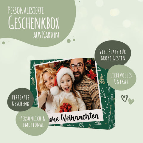 Personalisierte DIY Geschenkbox mit Retro Foto Design