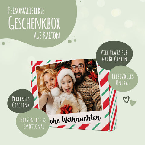 Personalisierte DIY Geschenkbox mit Retro Foto Design