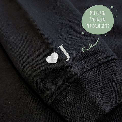 Partnerhoodies - Puzzleteil - Personalisiertes Hoodie Set mit Buchstabe im Partnerlook