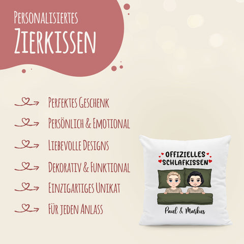 Personalisiertes Kissen mit Motiv - Offizielles Schlafkissen