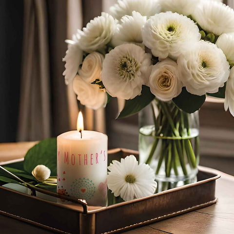 Kleine Kerze "Happy Mother's Day" zum Muttertag