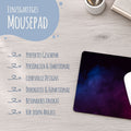 Bedrucktes Mousepad im Color Smoke Design