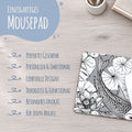 Bedrucktes Mousepad im Koi Design