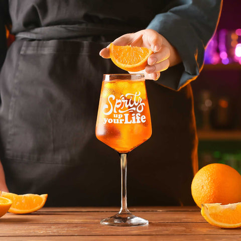 Leonardo Weinglas mit Gravur - "Spritz up your Life"