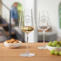 Leonardo Puccini Weißweingläser "Vintage Weinranke" mit Namen im Set