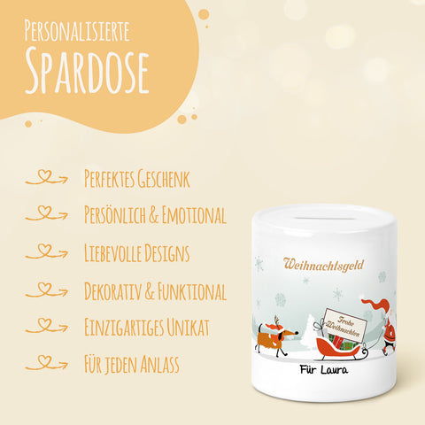 Spardose aus Keramik - Weihnachtsgeld