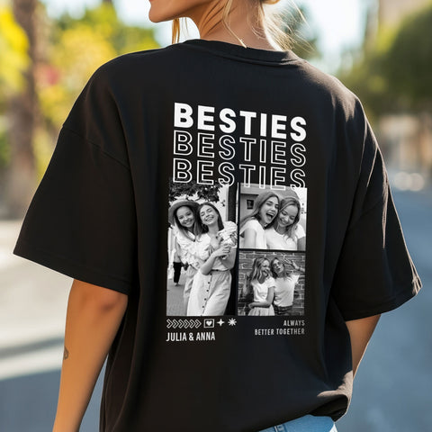 Personalisiertes Oversized T-Shirt - Besties