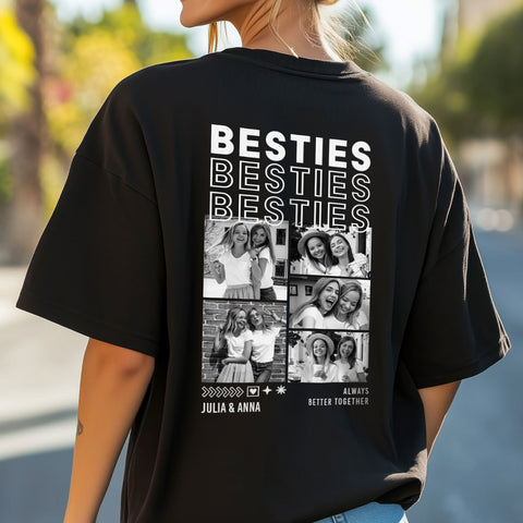 Personalisiertes Oversized T-Shirt - Besties