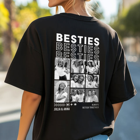 Personalisiertes Oversized T-Shirt - Besties