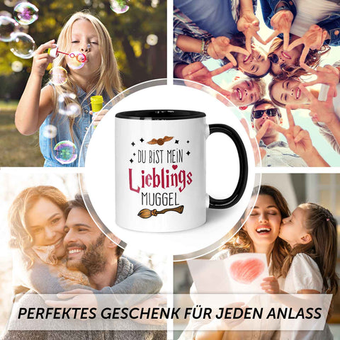 Bedruckte Tasse mit Spruch - Du bist mein Lieblingsmuggel
