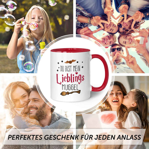 Bedruckte Tasse mit Spruch - Du bist mein Lieblingsmuggel