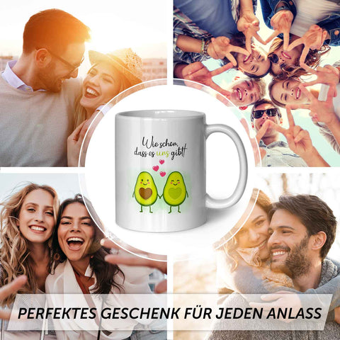 Bedruckte Tasse mit Spruch - Avocado Love