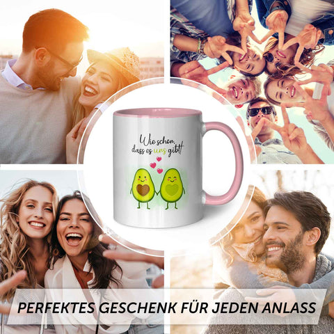 Bedruckte Tasse mit Spruch - Avocado Love