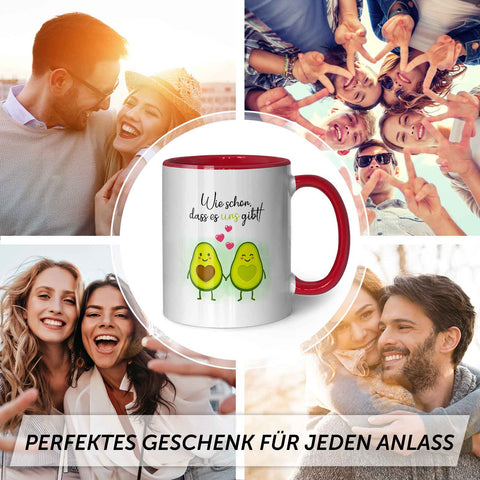 Bedruckte Tasse mit Spruch - Avocado Love