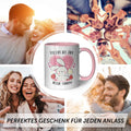Bedruckte Tasse mit Spruch - Verliebt bis über beide Ohren