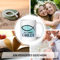 Bedruckte Tasse - zur Konfirmation mit Name & Datum