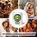 Bedruckte Tasse mit Weihnachtsmotiv - Grinch Paar mit Namen