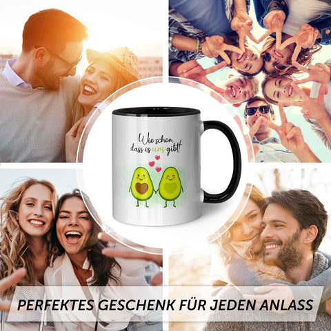 Bedruckte Tasse mit Spruch - Avocado Love