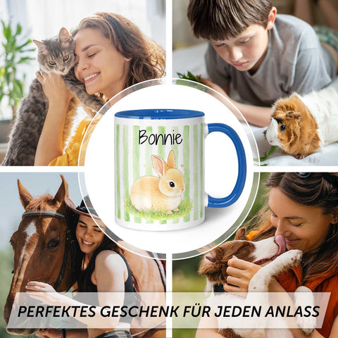 Bedruckte Tasse im Aquarell Stil - Foto Haustier - Personalisiert mit eigenem Bild