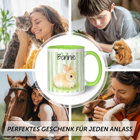 Bedruckte Tasse im Aquarell Stil - Foto Haustier - Personalisiert mit eigenem Bild