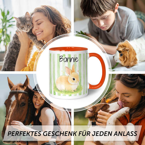 Bedruckte Tasse im Aquarell Stil - Foto Haustier - Personalisiert mit eigenem Bild
