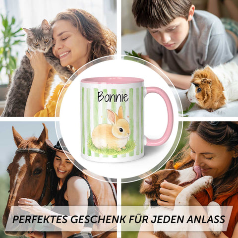 Bedruckte Tasse im Aquarell Stil - Foto Haustier - Personalisiert mit eigenem Bild