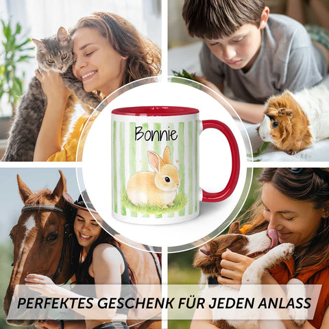 Bedruckte Tasse im Aquarell Stil - Foto Haustier - Personalisiert mit eigenem Bild