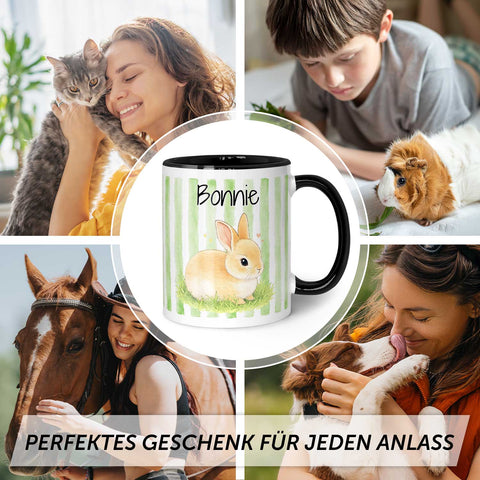 Bedruckte Tasse im Aquarell Stil - Foto Haustier - Personalisiert mit eigenem Bild