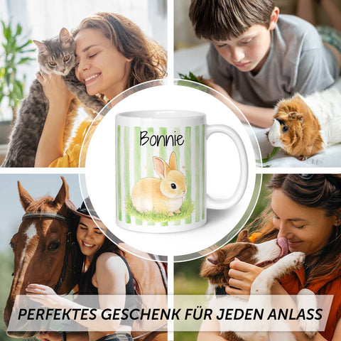 Bedruckte Tasse im Aquarell Stil - Foto Haustier - Personalisiert mit eigenem Bild