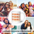 Bedruckte Tasse mit Aperol Spritz Motiv - Aperoliker - Aperol Geschenk für Frauen und Männer