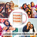 Bedruckte Tasse mit Aperol Spritz Motiv - Aperoliker - Aperol Geschenk für Frauen und Männer