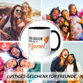 Bedruckte Tasse mit Aperol Spritz Motiv - Durchhalten später gibt es Aperol - Aperol Geschenk