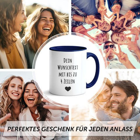 Bedruckte Tasse - Wunschtext - Personalisiert mit deinem Wunschmotiv