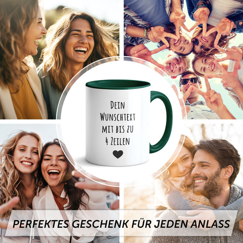 Bedruckte Tasse - Wunschtext - Personalisiert mit deinem Wunschmotiv