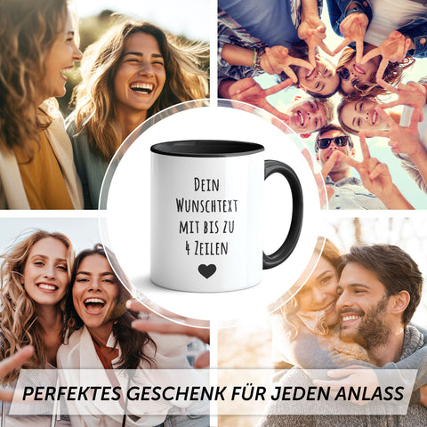 Bedruckte Tasse - Wunschtext - Personalisiert mit deinem Wunschmotiv