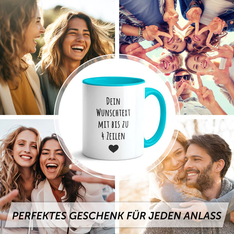 Bedruckte Tasse - Wunschtext - Personalisiert mit deinem Wunschmotiv