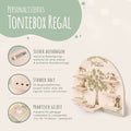 Toniebox Regal für Kinderzimmer - Waldtiere - Personalisiert mit Namen
