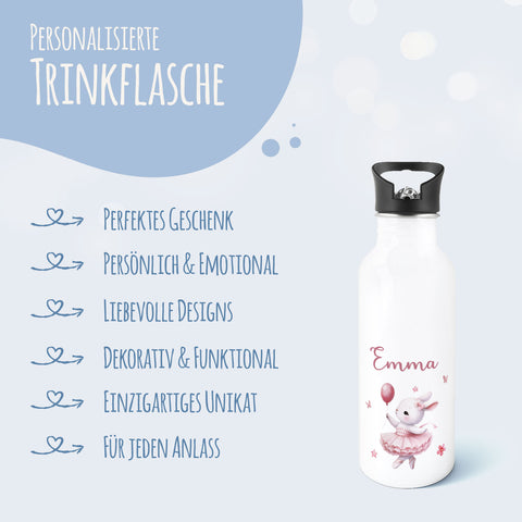 Bedruckte Trinkflasche aus Edelstahl - Ballett