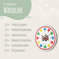 Wanduhr Kinder Feuerwehr - mit UV Druck