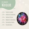 Wanduhr aus Holz Splash Love 2.0 - mit UV Druck