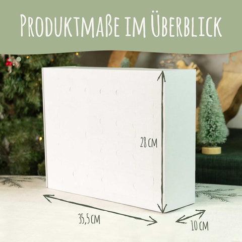 Personalisierter DIY Adventskalender mit Weihnachtstiere Design zum selbst Befüllen