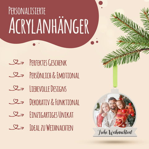 Christbaumschmuck aus Acryl - Foto - Weihnachtsanhänger