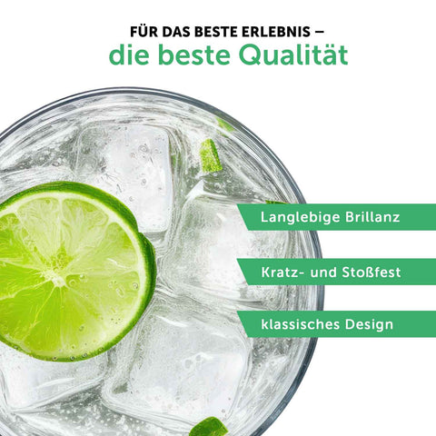 4er Set Montana GIN-Gläser - Party-Set  - Verschiedene GIN-Sprüche - GIN-Liebhaber