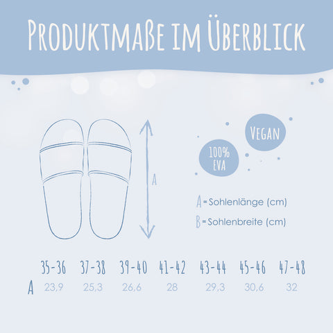 Personalisierte Badelatschen - Letten - Badeschuhe mit eigenem Namen