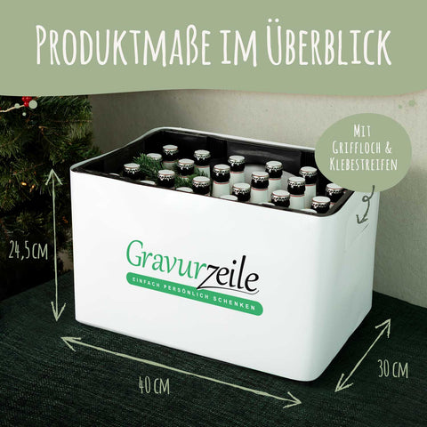 DIY Bierkasten Banderole mit 24 Deckelaufklebern - Bester Opa